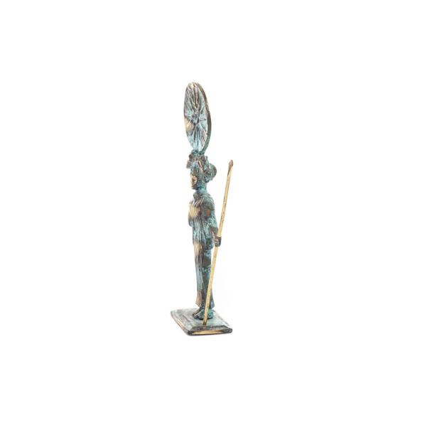 Warrior with a spear and the emblem of Vergina 20x8cm Full length statue Bronze decorative