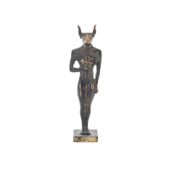 Minotaur: Plasma, the son of Pasiphae queen of Knossos Minoan era standing full length 18cm statue Bronze decorative