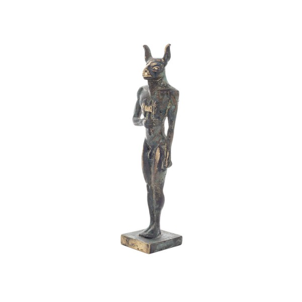 Minotaur: Plasma, the son of Pasiphae queen of Knossos Minoan era standing full length 18cm statue Bronze decorative