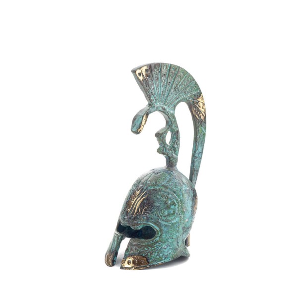 Headdress, from ancient and medieval soldiers 12x6cm Bronze ornament, ancient Greece