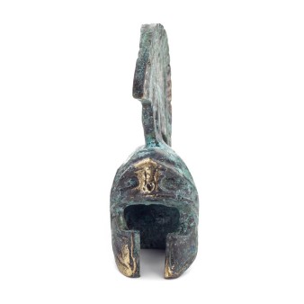 Headdress, from ancient and medieval soldiers 6x2cm Bronze ornament, ancient Greece