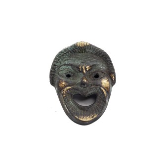 Mask 8cm Full body statue Bronze decoration