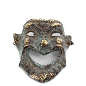 Mask 12cm Helkroppsstaty Bronsdekoration