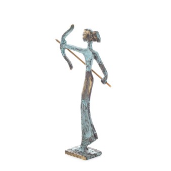 Artemis: The goddess of the hunt, the moon, protector of small children and animals 15x10cm statue Bronze decorative