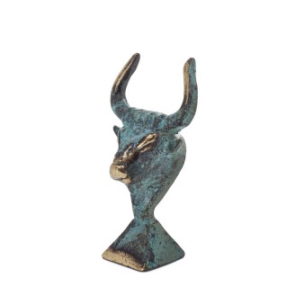 Minotaur: The Son of Queen Pasiphae, Bull Head, Bull Head 8cm Bust, Statue Bronze Ornament, Minoan Era