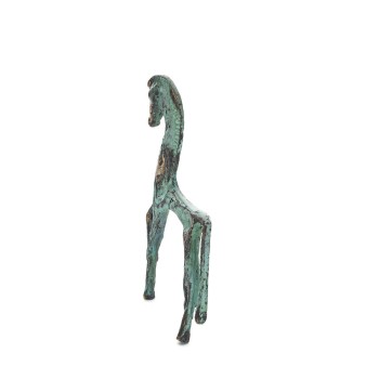Horse or Steed: irrational, silent but full of fire, energy, motion, 12cm full-body bronze decorative statue