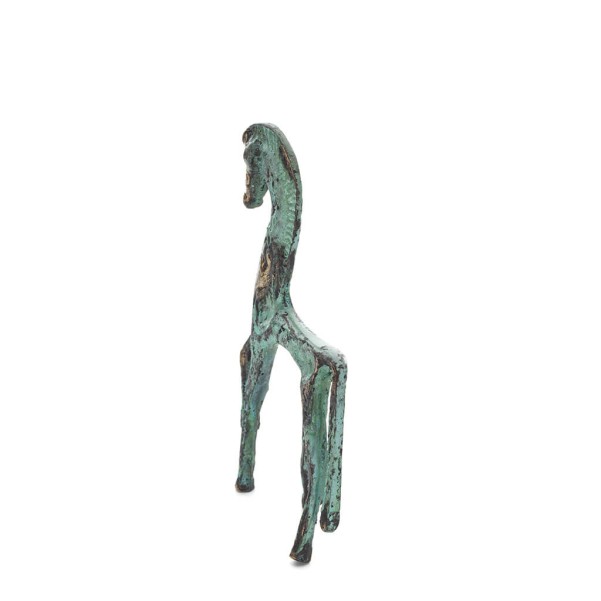 Horse or Steed: irrational, silent but full of fire, energy, motion, 12cm full-body bronze decorative statue