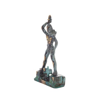 Rose Colossus: one of the Seven Wonders of the Ancient World. 17cm Full body statue Bronze decoration, ancient Greece