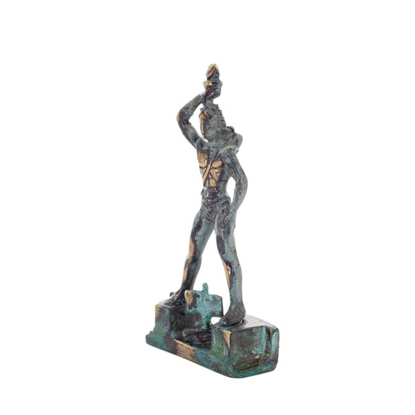 Rose Colossus: one of the Seven Wonders of the Ancient World. 17cm Full body statue Bronze decoration, ancient Greece