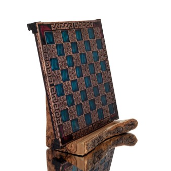 ΣΚΑΚΙΕΡΑ ΧΑΛΚΙΝΗ ΣΜΑΛΤΟ 28x28cm Μαίανδρος - Βεργίνα