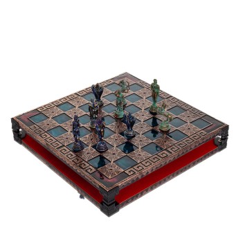 ΣΚΑΚΙΕΡΑ ΧΑΛΚΙΝΗ ΣΜΑΛΤΟ 28x28cm Μαίανδρος - Βεργίνα