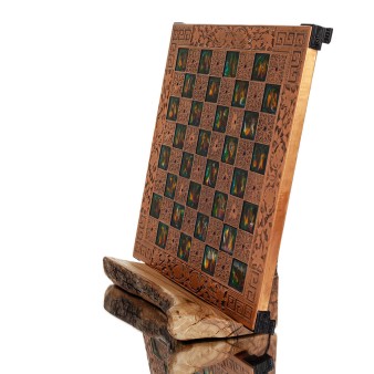 ΣΚΑΚΙΕΡΑ ΧΑΛΚΙΝΗ ΣΜΑΛΤΟ 30x30cm Μαίανδρος - Λουλούδι