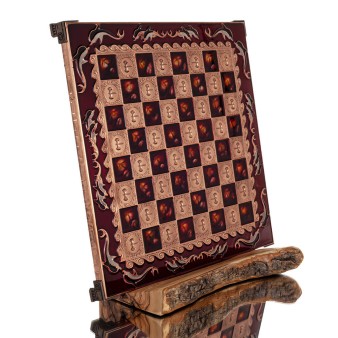 ΣΚΑΚΙΕΡΑ ΧΑΛΚΙΝΗ ΣΜΑΛΤΟ 30x30cm Δελφίνι