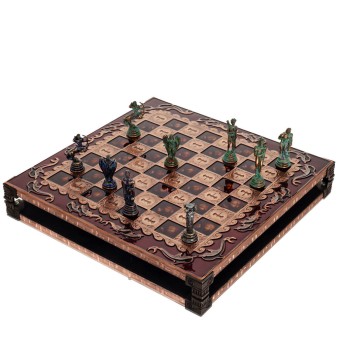 ΣΚΑΚΙΕΡΑ ΧΑΛΚΙΝΗ ΣΜΑΛΤΟ 30x30cm Δελφίνι