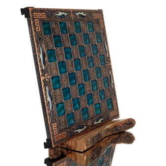 ΣΚΑΚΙΕΡΑ ΧΑΛΚΙΝΗ ΣΜΑΛΤΟ 33x33cm Δελφίνι Μαίανδρος