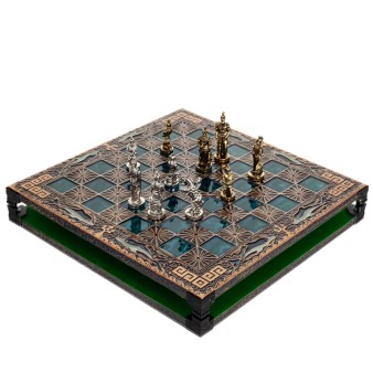 ΣΚΑΚΙΕΡΑ ΧΑΛΚΙΝΗ ΣΜΑΛΤΟ 33x33cm Δελφίνι Μαίανδρος