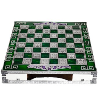 ΣΚΑΚΙΕΡΑ ΧΑΛΚΙΝΗ ΣΜΑΛΤΟ 35x35cm Μαίανδρος Αέτωμα