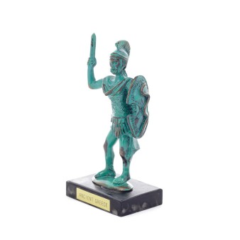 Achilles: the invulnerable warrior and king of the Myrmidons 12x7cm Full body statue Bronze decorative, ancient Greece