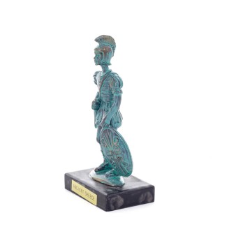 Achilles: the invulnerable warrior and king of the Myrmidons 12x5cm Full length statue Bronze decorative, ancient Greece