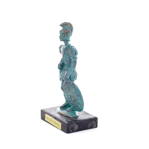 Achilles: the invulnerable warrior and king of the Myrmidons 12x5cm Full length statue Bronze decorative, ancient Greece