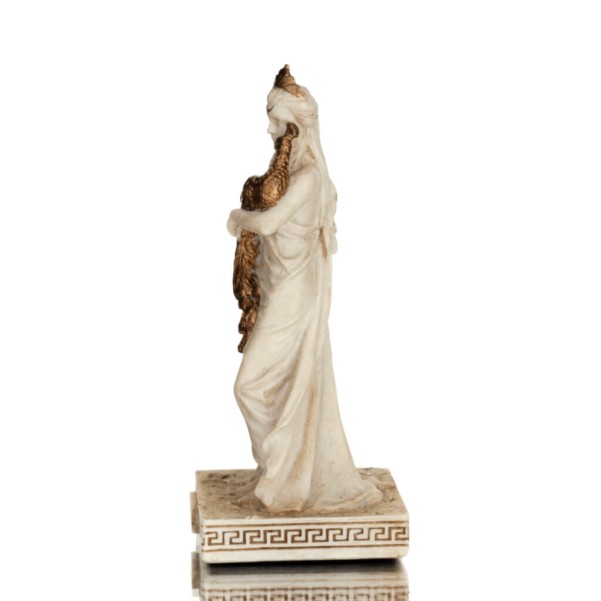 Hera: wife of Zeus, daughter of Cronus and Rhea. Goddess of Marriage 8.5cm Veronese white Full Body Statue