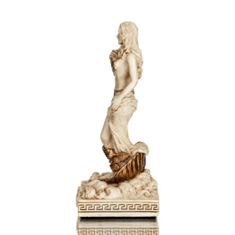 Aphrodite: The Goddess of love and beauty. 8.7cm Whole Body White Veronese Statue, Ancient Greece.