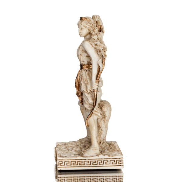 Artemis: The goddess of the hunt, the moon, protector of small children and animals 8.7cm white Veronese
