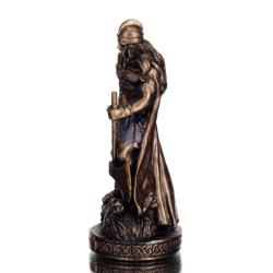 Vidar: the god of Silence, Stealth and Vengeance 8,5cm Veronese Electrolytic Bronze Full Body Statue, Norse