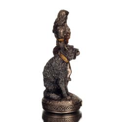 Tyr eller Tyre: God of War and Battle 8.5 cm Veronese Bronze Electrolysis Helkroppsstaty