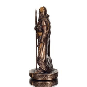 Odin: The Supreme God in Norse Mythology 8,5cm Veronese elektrolytisk bronsstaty