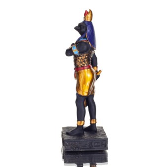 Horus: an Egyptian solar deity. Full-body statue, black Veronese
8.8cm Box.144