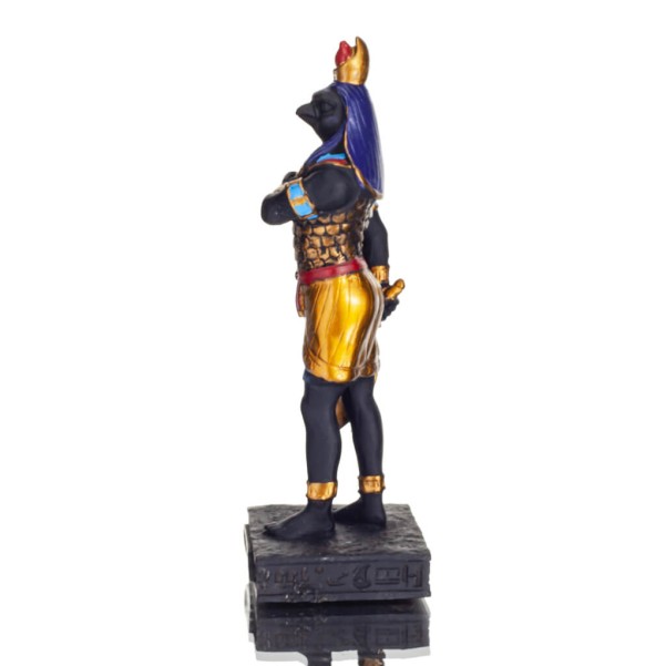 Horus: an Egyptian solar deity. Full-body statue, black Veronese
8.8cm Box.144