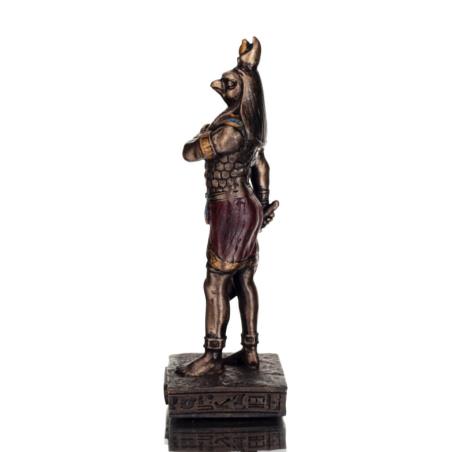 Horus: egyptisk solgud, 8.5cm Veronese brons galvaniserad helkroppsstaty