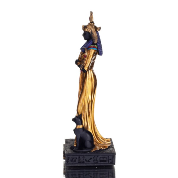 Maat: Gudinnan för balans, ordning, harmoni, lag, moral och rättvisa, en 8,5 cm svart Veronese-staty.