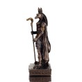 Anubis 8.5cmAnubis: Lord of the Dead, Jackal God 8,5cm Full-body Figurine with Electrolysis Bronze Veronese, Decorative, Egyptia