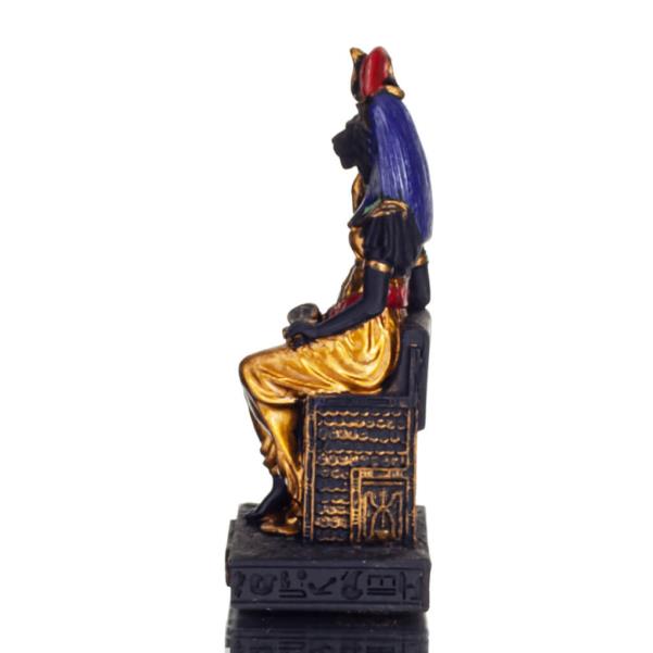 Sekhmet, guardian of the world against evil, 8.5cm with Veronese bronze electrolysis.