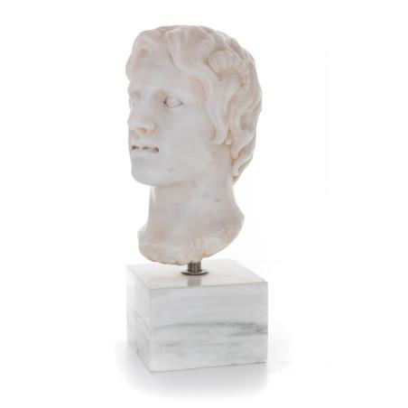 Adolescent: Young, free citizen, 36cm. Bust, bust Made of marble, Handmade, ancient Greece