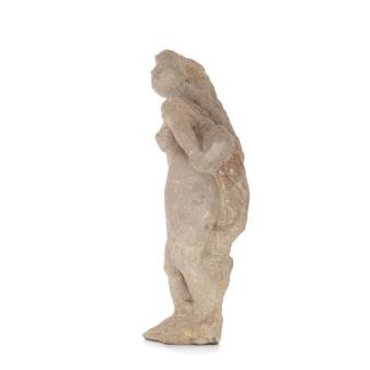 Female figurine from sandstone (stone), Handmade, Modern Decorative