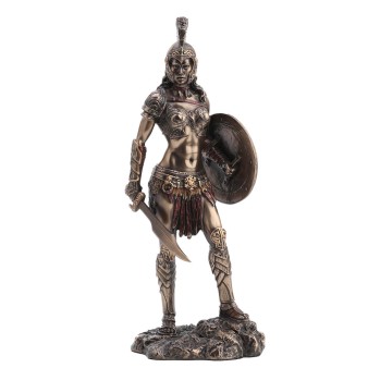 Amazon Penthesilea 23cm Statue Veronese Bronze Finish Resin.