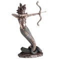 Medusa: The Wild-Eyed Mermaid 23cm Veronese brons galvaniseringsstaty, antikens Grekland