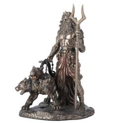 Hades: the God of the underworld 16.5cm Veronese Electrolytic Bronze Full Body Statue