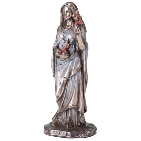 Hearth: The Goddess of the Hearth, Domestic Life and Family, 15cm Veronese Electrolytic Bronze Full Body Statue