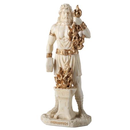 Hephaestus: God of Fire, Metallurgy, Heaven and Earth 15cm Veronese Full Body Statue, Ancient Greece