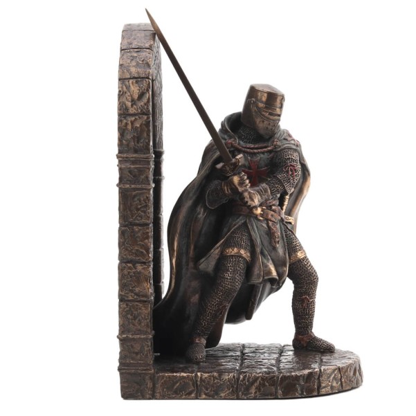 Crusader Knight Statue Veronese Design – Medieval Templar Decor (19cm)