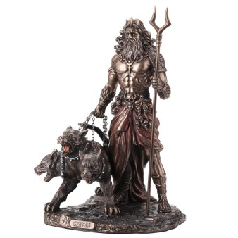Hades: the God of the underworld Veronese Bronze Finish Resin Full Body Statue
25x16cm Box.6